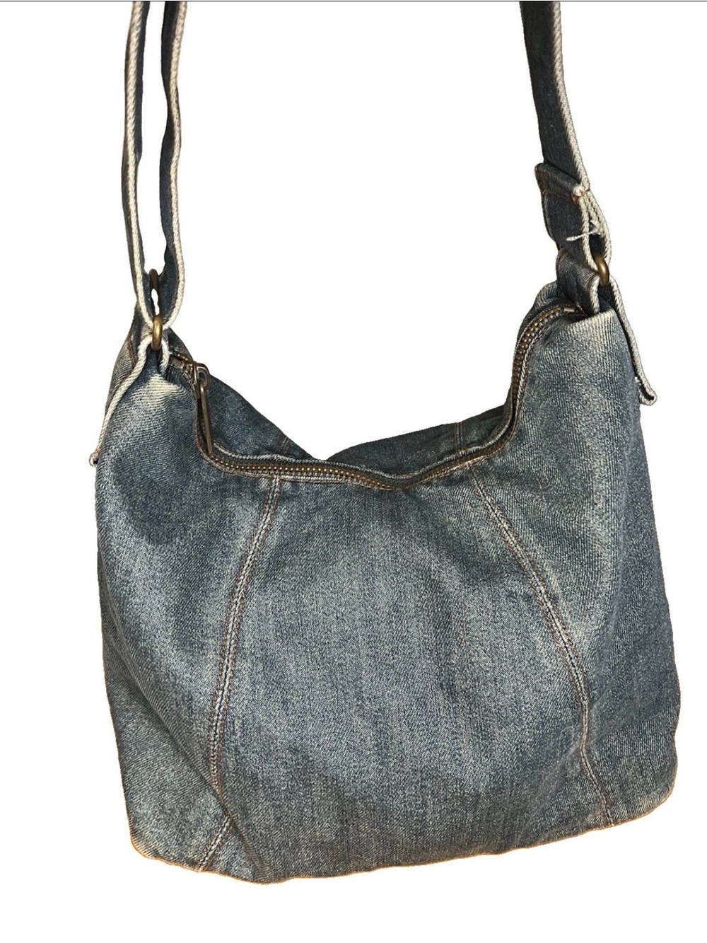 GAP Vintage Denim Hobo Shoulder Bag Y2K